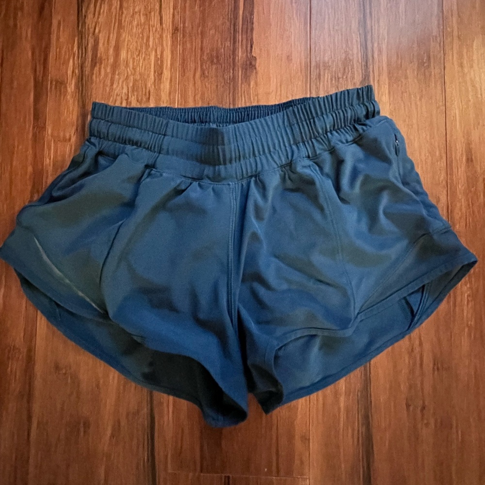 Lululemon blue running shorts
